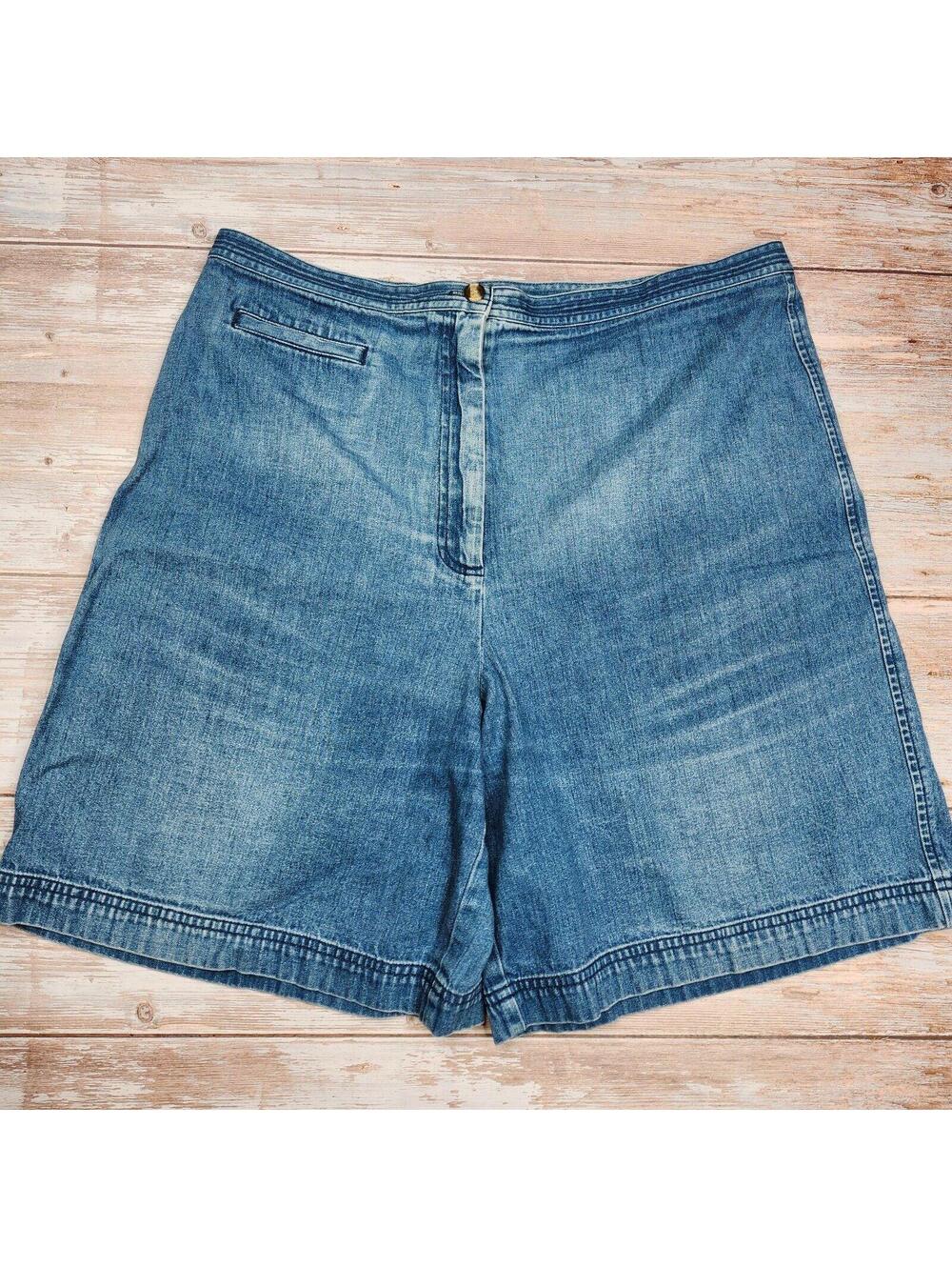 Talbot's Women's Classic Denim Shorts Size 16